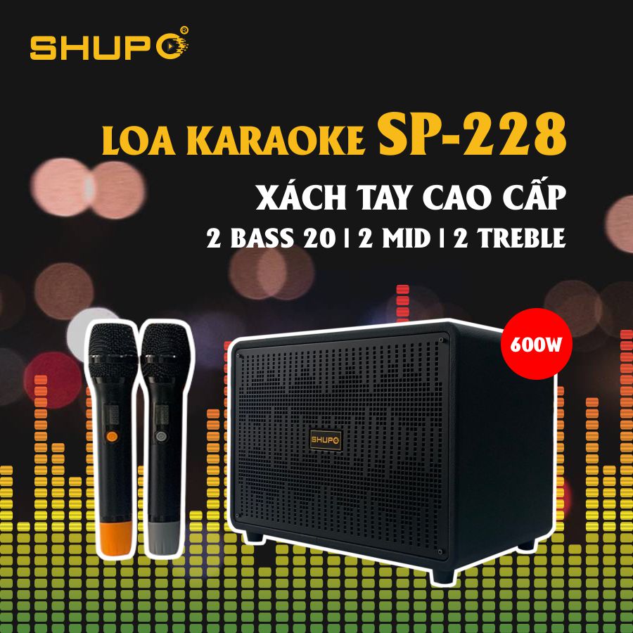 Loa Karaoke SP-228 Sử dụng pin